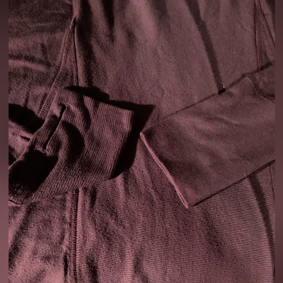 ATHLETA Wine Color Open Front Modal Cardigan - Picture 5 of 8